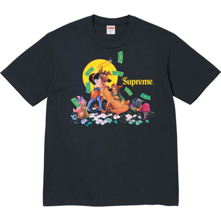 Camiseta Supreme All Dogs Go To Heaven FW25 "Navy" Azul Marinho