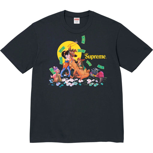 Camiseta Supreme All Dogs Go To Heaven FW25 "Navy" Azul Marinho