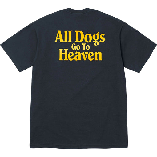 Camiseta Supreme All Dogs Go To Heaven FW25 "Navy" Azul Marinho