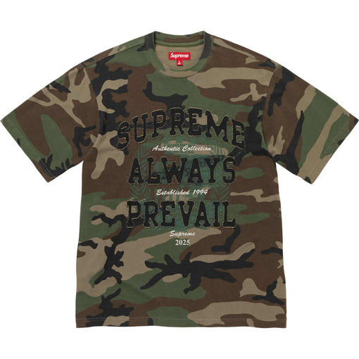Camiseta Supreme Always Prevail S/S Top FW25 "Camo" Verde