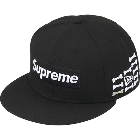 Boné Supreme x New Era Bones Box Logo "Black" Preto
