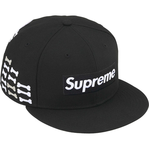Boné Supreme x New Era Bones Box Logo "Black" Preto