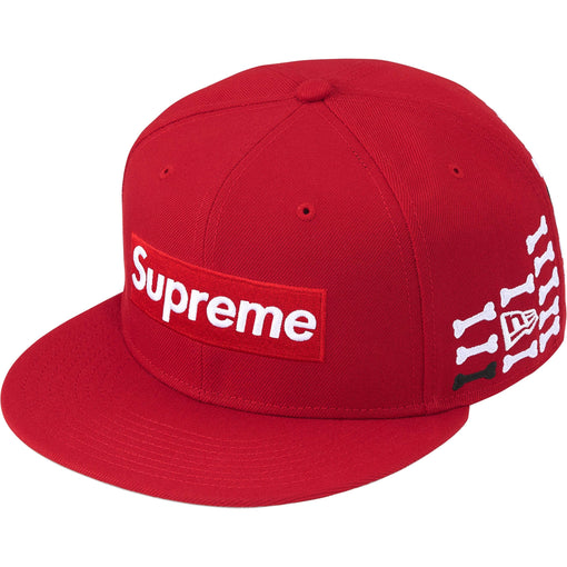 Boné Supreme x New Era Bones Box Logo "Red" Vermelho