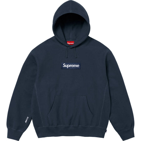 Moletom Supreme Box Logo Hooded Sweatshirt FW25 "Navy" Azul Marinho