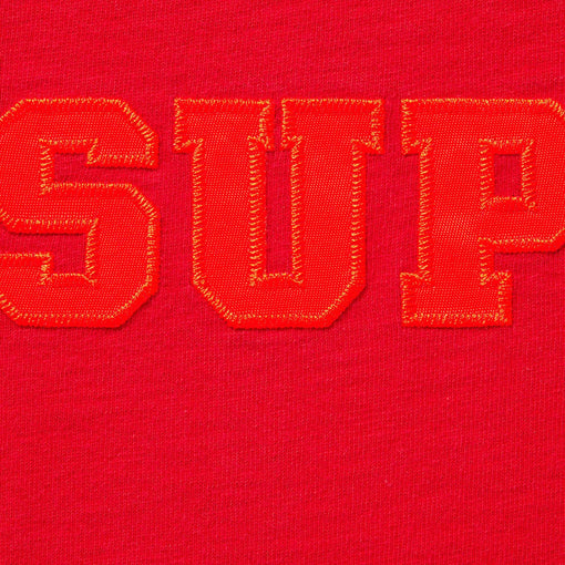 Camiseta Supreme Collegiate Appliqué S/S Top FW25 "Red" Vermelho