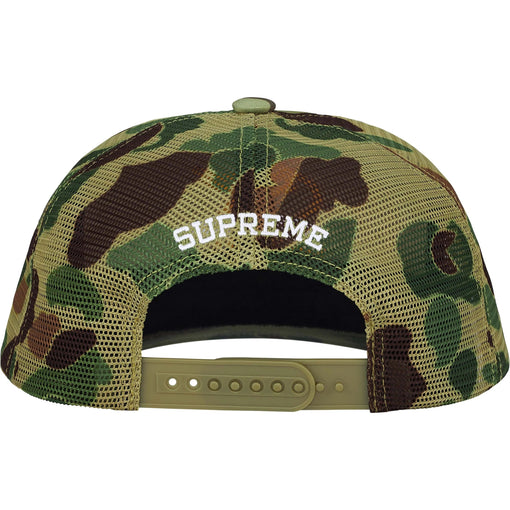 Boné Supreme 6-Panel Contrast S Mesh Back FW25 "Olive Camo" Verde
