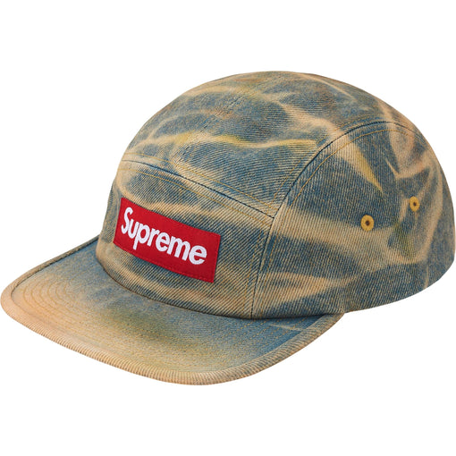 Bonés Supreme Denim FW25 "Dirty Indigo" Azul