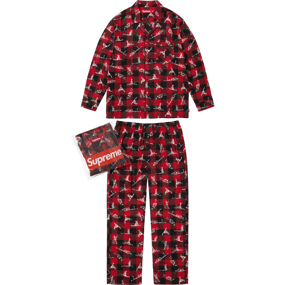 Pijama Supreme Holiday Set FW25 "Red" Vermelho