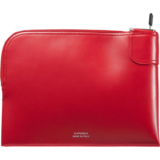 Bolsa Supreme Leather Money FW25 "Red" Vermelho