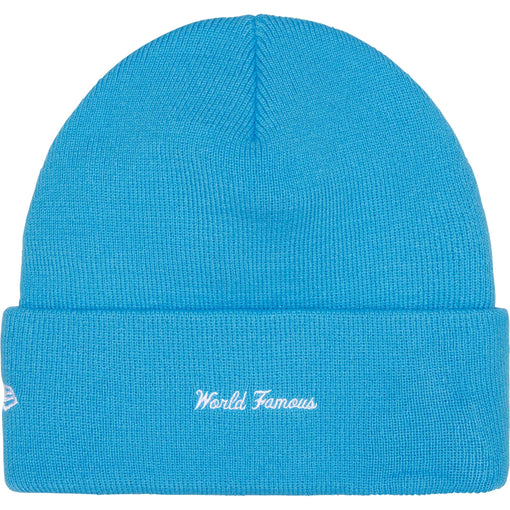 Touca Supreme x New Era Box Logo FW25 "Cyan" Azul