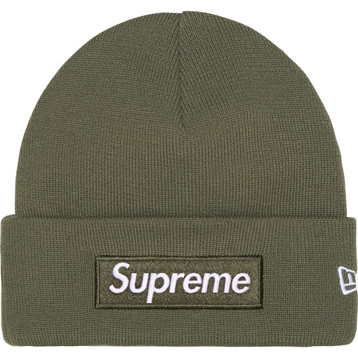 Touca Supreme x New Era Box Logo FW25 "Light Olive" Verde