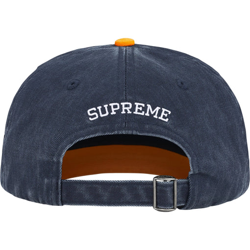 Boné Supreme 6-Panel Pigment Coated 2-Tone S Logo FW25 "Navy" Azul