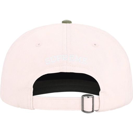 Boné Supreme 6-Panel Pigment Coated 2-Tone S Logo FW25 "Light Pink" Rosa