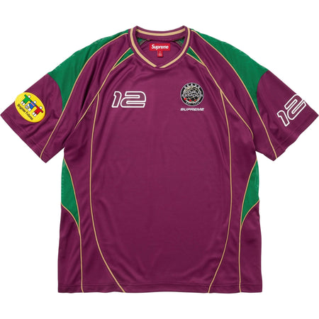 Camisa Jersey Supreme  Piping Soccer FW25 "Raspberry" Vinho