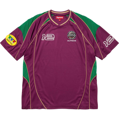 Camisa Jersey Supreme  Piping Soccer FW25 "Raspberry" Vinho