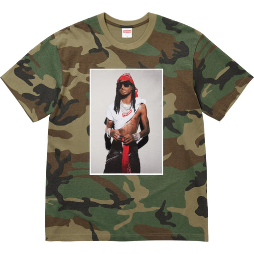 Camiseta Supreme Playboi Carti FW25 "Woodland Camo" Verde