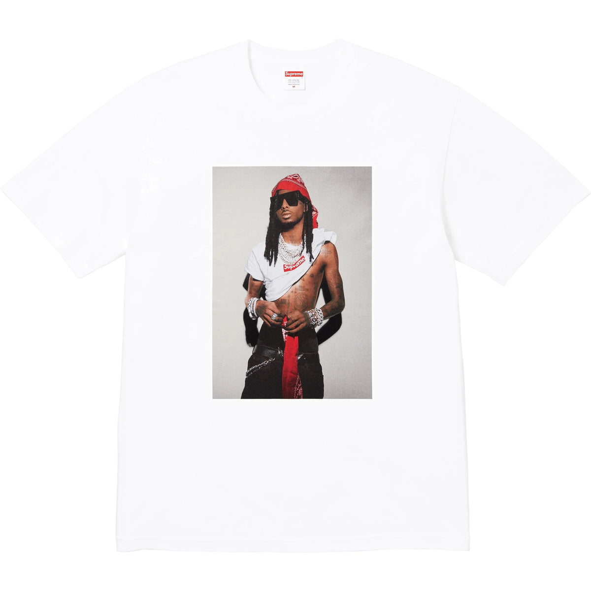 Camiseta Supreme Playboi Carti FW25 "White" Branco