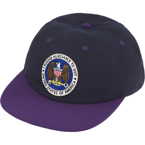 Boné Supreme Pledge Allegiance 6-Panel FW25 "Navy" Azul Marinho