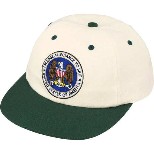 Boné Supreme Pledge Allegiance 6-Panel FW25 "White" Branco
