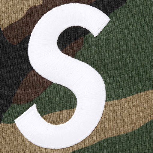 Moletom Supreme S Logo Zip Up Hooded Sweatshirt FW25 "Woodland Camo" Verde
