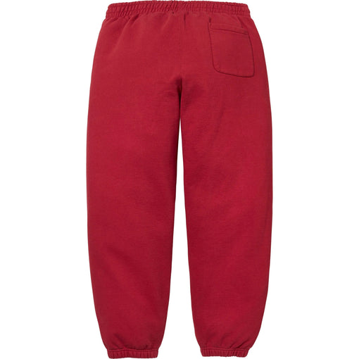 Calça Supreme Satin Appliqué Sweatpant FW25 "Red" Vermelho