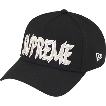Boné Supreme Sharp Spellout Adjustable New Era FW25 "Black" Preto