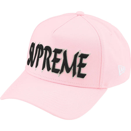 Boné Supreme Sharp Spellout Adjustable New Era FW25 "Light Pink" Rosa