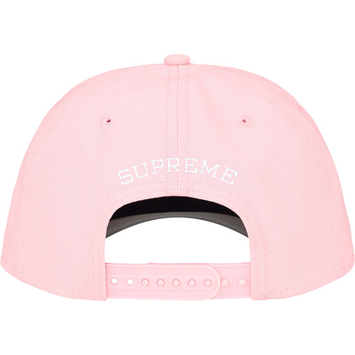 Boné Supreme Sharp Spellout Adjustable New Era FW25 "Light Pink" Rosa