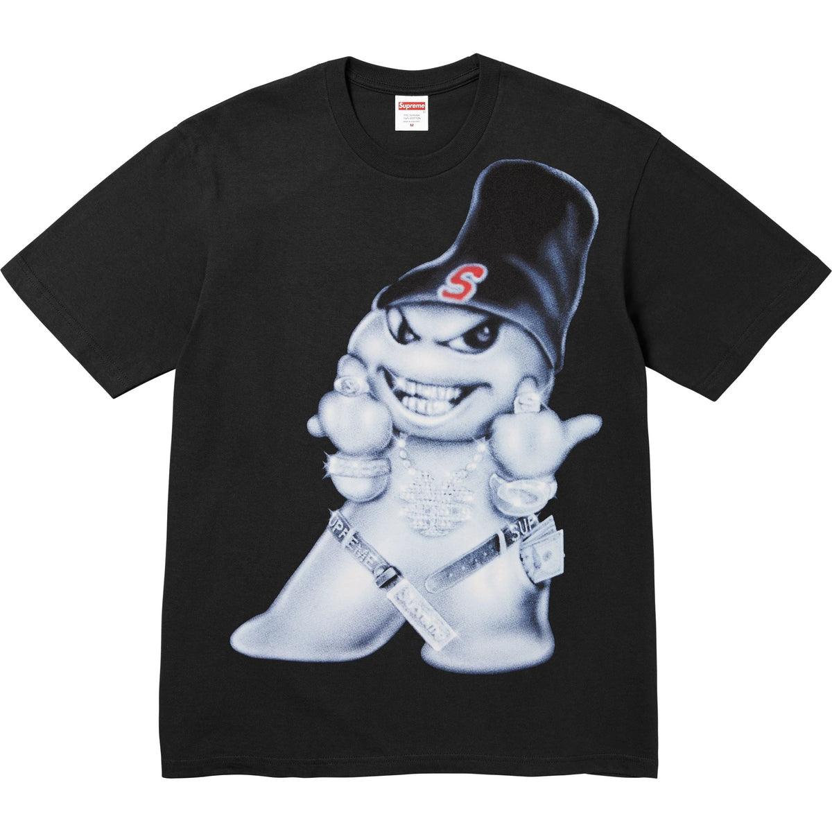 Camiseta Supreme Snowman FW25 "Black" Preto