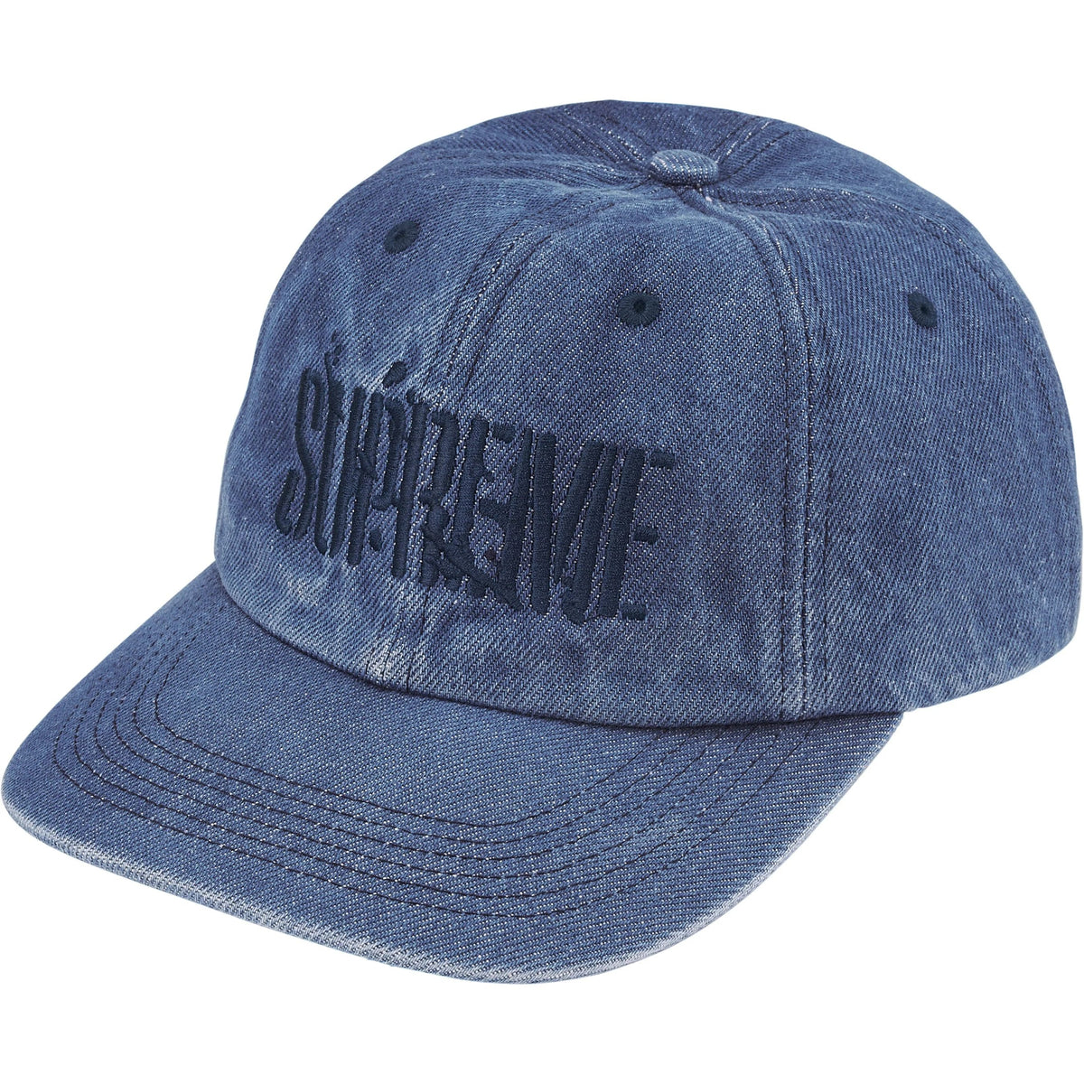 Bonés Supreme Splatter 6-Panel "Denim" Azul