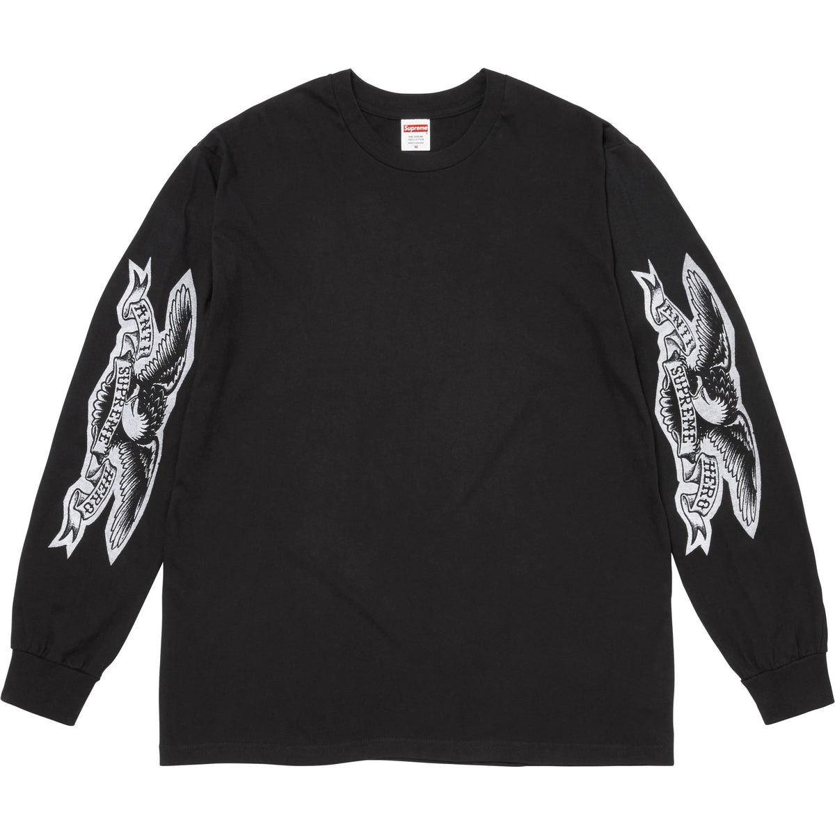 Camiseta Manga Longa Supreme x ANTIHERO Eagle FW25 "Black" Preto