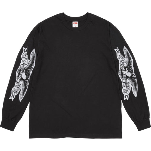 Camiseta Manga Longa Supreme x ANTIHERO Eagle FW25 "Black" Preto