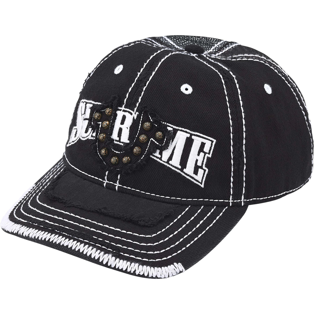 Boné Supreme x True Religion Mesh Back 6-Panel FW25 "Black" Preto