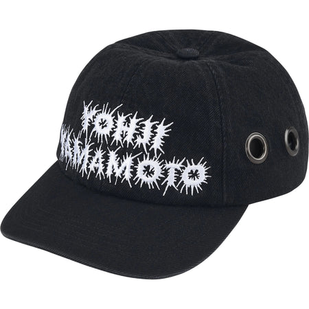 Boné Supreme x Y’s Grommet 6-Panel FW25 "Washed Black" Preto