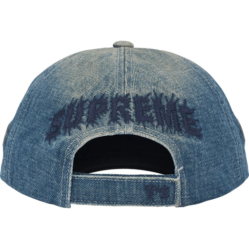 Boné Supreme x Y’s Grommet 6-Panel FW25 "Washed Blue" Azul