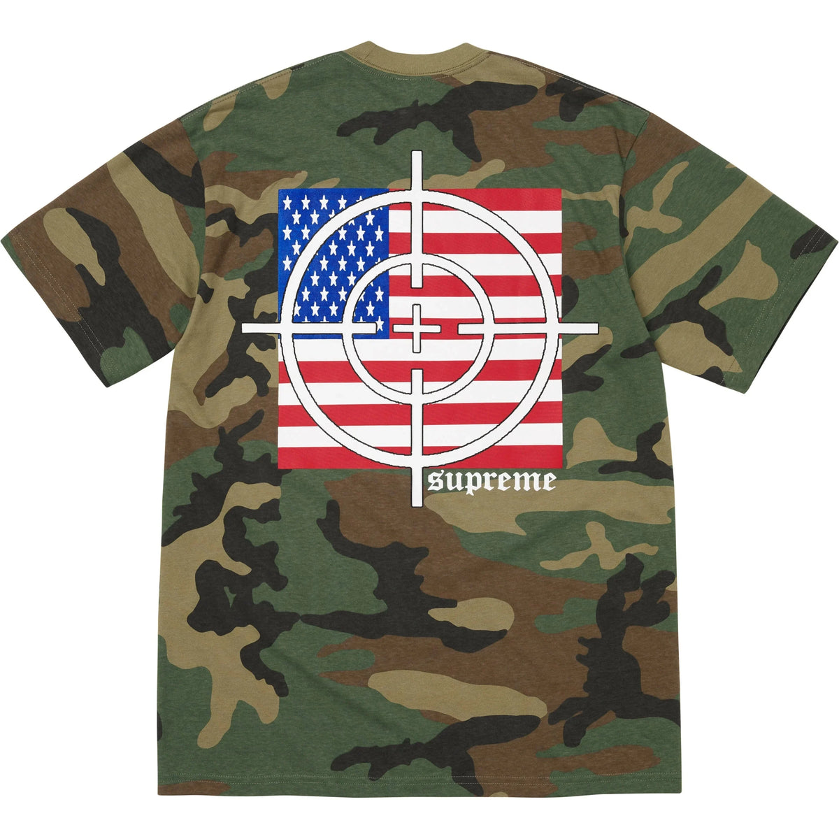 Camiseta Supreme Target FW25 "Camo" Verde