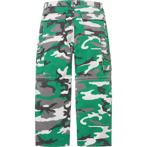 Calça Supreme Zip-Off Utility FW25 "Green Camo" Verde