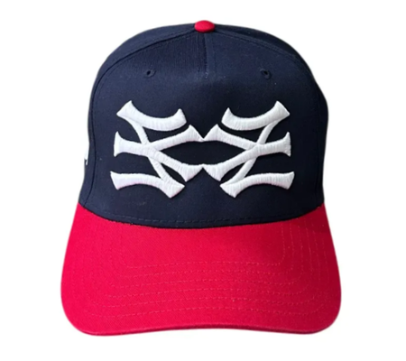 Boné Oma Design"NY NY Curved Brim Blue Red" Azul Marinho/Vermelho