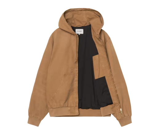 Jaqueta Carhartt "OG Active Jacket Dusty Hamilton Brown Stone Canvas" Marrom