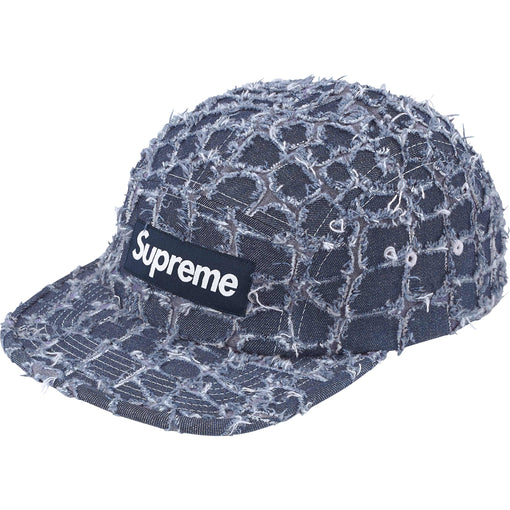 Boné Supreme Frayed Croc Denim "Indigo" Azul