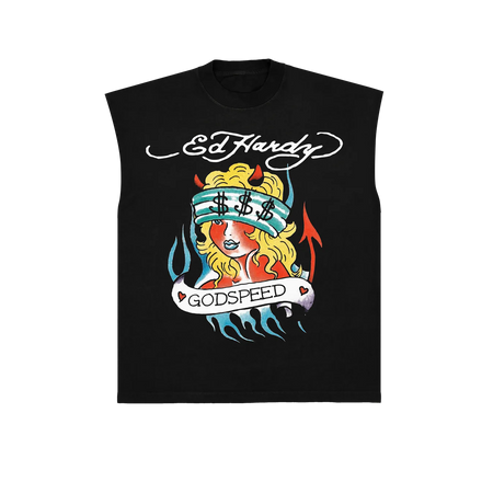 Regata Ed Hardy Godspeed "Black" Preto