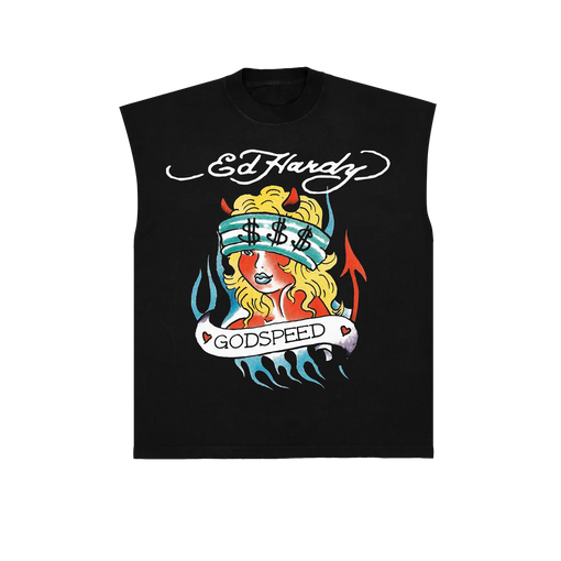 Regata Ed Hardy Godspeed "Black" Preto