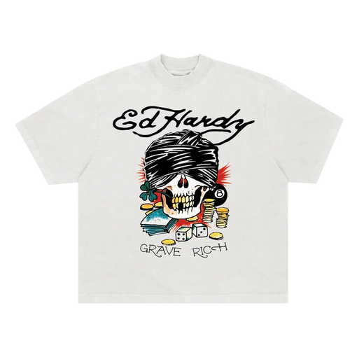Camiseta Ed Hardy Grave Richj "White" Branco