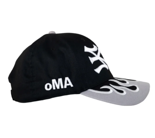 Boné Oma "NY NY Grey Flame" Preto/Cinza
