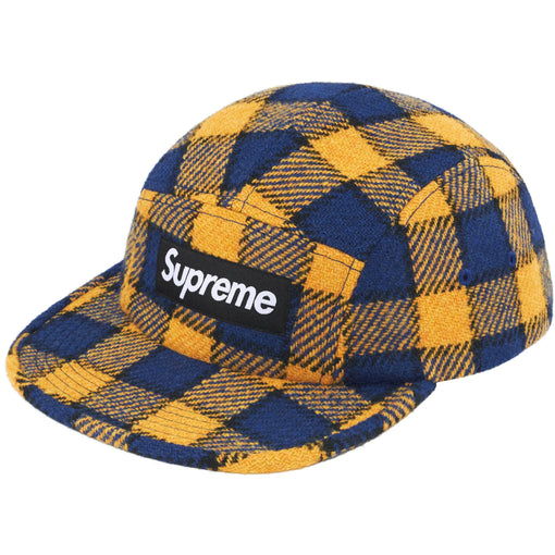 Boné Supreme "Harris Tweed SS25" Amarelo