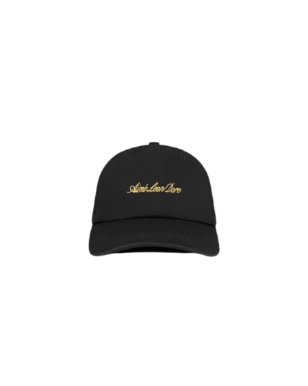 Boné Aime Leon Dore Washed Script Hat Jet Black Preto