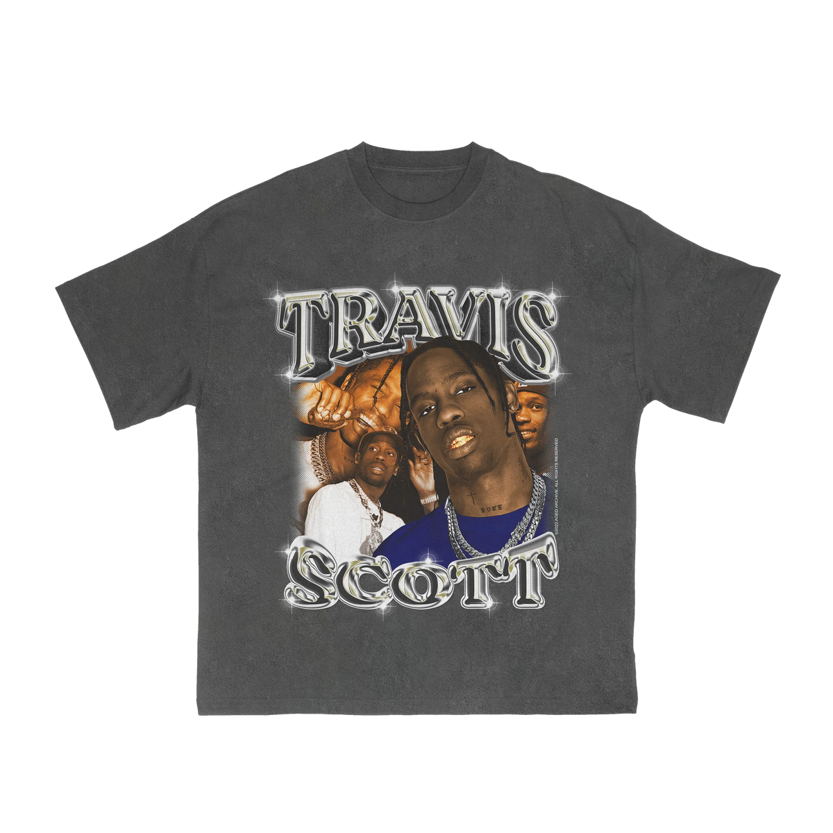 Camiseta Aged Archive "Travis Scott" Cinza