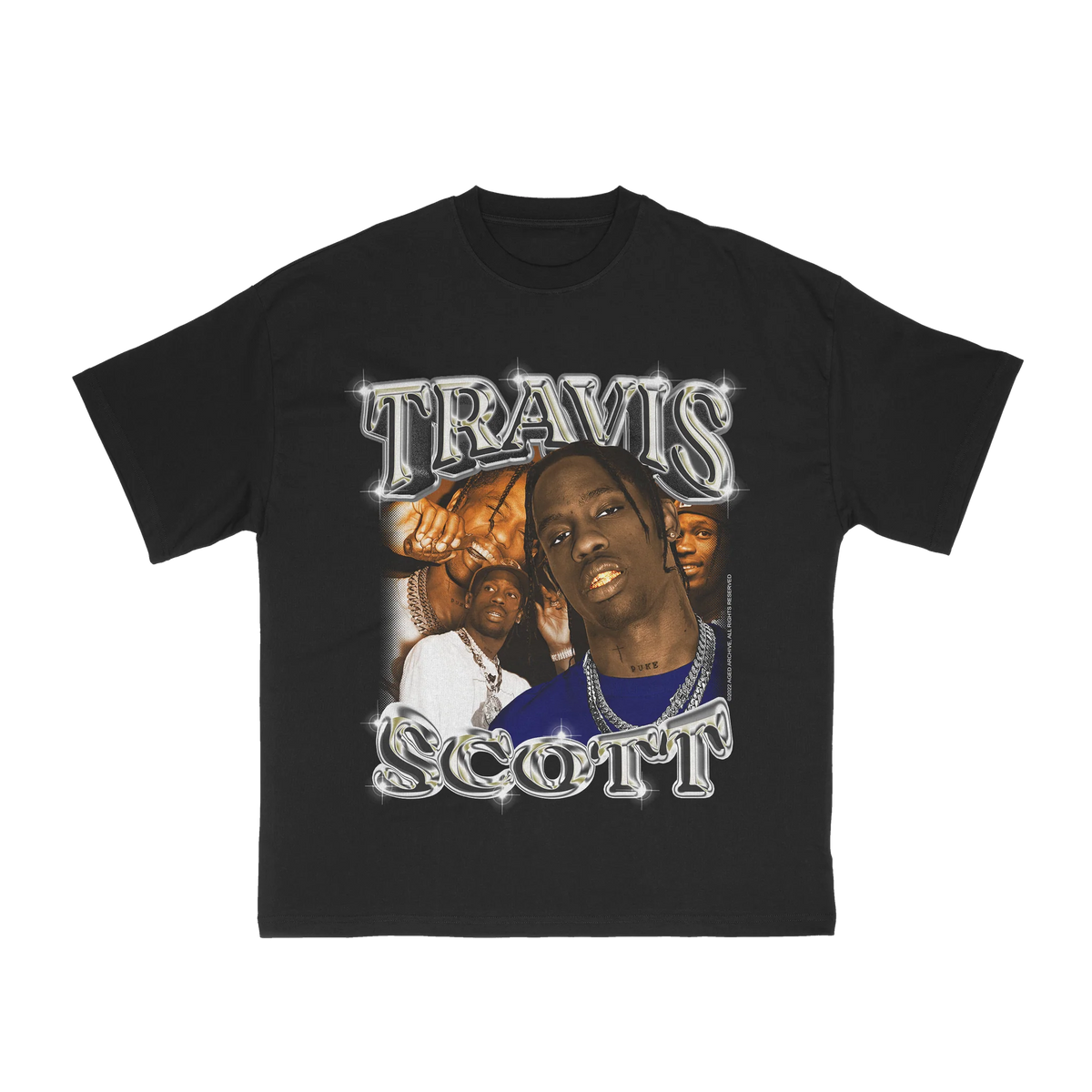 Camiseta Aged Archive "Travis Scott" Preto