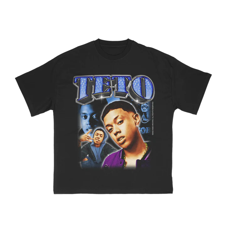 Camiseta Aged Archive "Teto" Preto
