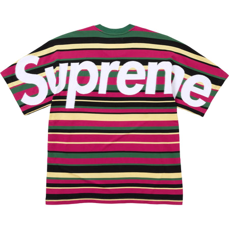 Camiseta Supreme Intarsia S/S Top SS25 "Stripes" Multicolorido